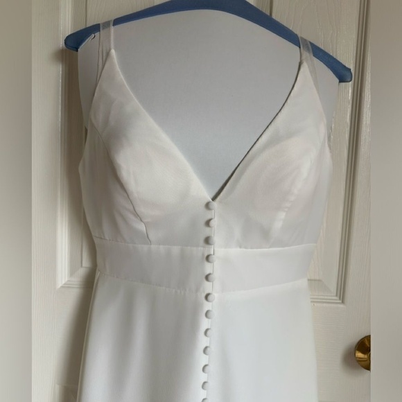 Christina Wu Bridesmaid Celebrations Collection Dress Ivory Size 10 Style 22029 - Picture 7 of 16